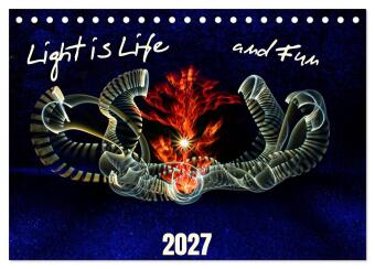 Kalender/agenda Light is Life and Fun (Desk Calendar 2027 DIN A5 landscape), CALVENDO 12 Month DeskCalendar Calvendo