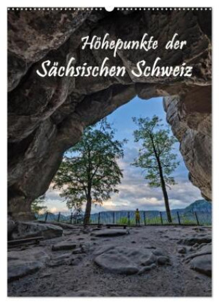 Kalender/Terminbuch Höhepunkte der Sächsischen Schweiz (Wandkalender 2027 DIN A2 hoch), CALVENDO Monatskalender Calvendo