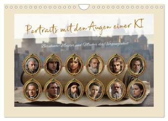 Kalender/Terminbuch Portraits mit den Augen einer KI (Wandkalender 2027 DIN A4 quer), CALVENDO Monatskalender Calvendo