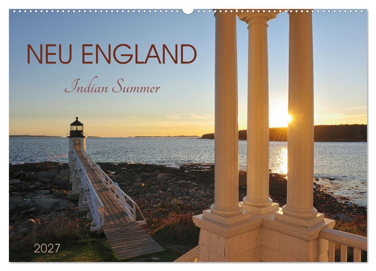 Kalender/Terminbuch Neu England, Indian Summer (Wandkalender 2027 DIN A2 quer), CALVENDO Monatskalender Calvendo