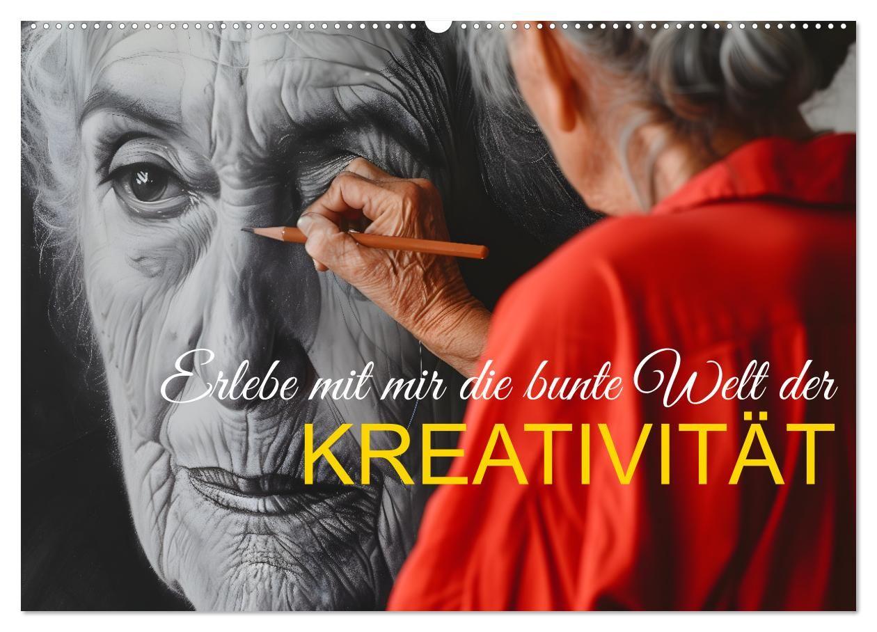 Kalender/agenda Erlebe mit mir die bunte Welt der Kreativität (Wandkalender 2027 DIN A2 quer), CALVENDO Monatskalender Calvendo