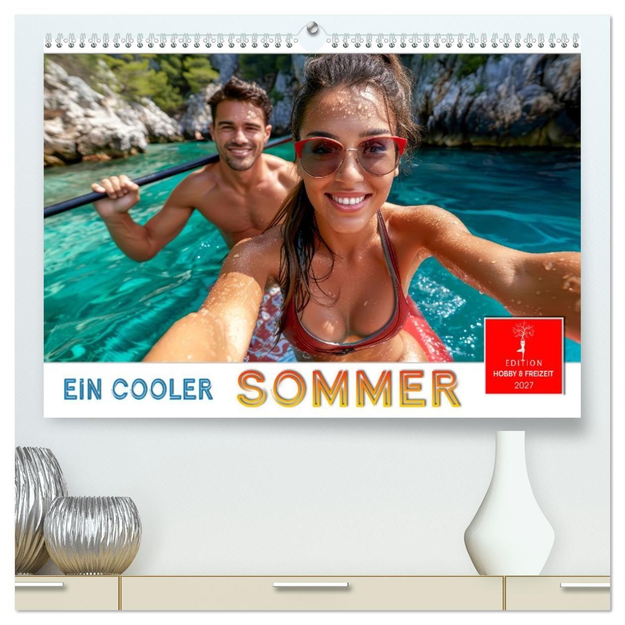 Kalender/Terminbuch Ein cooler Sommer (hochwertiger Premium Wandkalender 2027 DIN A2 quer), Kunstdruck in Hochglanz Calvendo