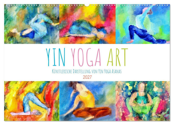 Kalender/agenda Yin Yoga Art - Künstlerische Darstellung von Yin Yoga Asanas (Wandkalender 2027 DIN A2 quer), CALVENDO Monatskalender Calvendo