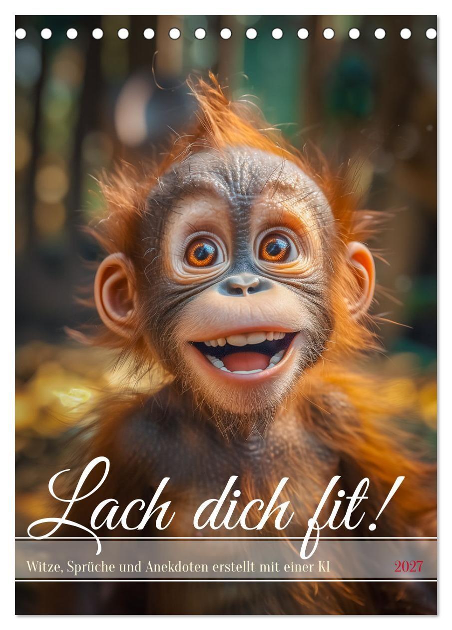 Kalendář/Diář Lach Dich fit ! (Tischkalender 2027 DIN A5 hoch), CALVENDO Monatskalender Calvendo