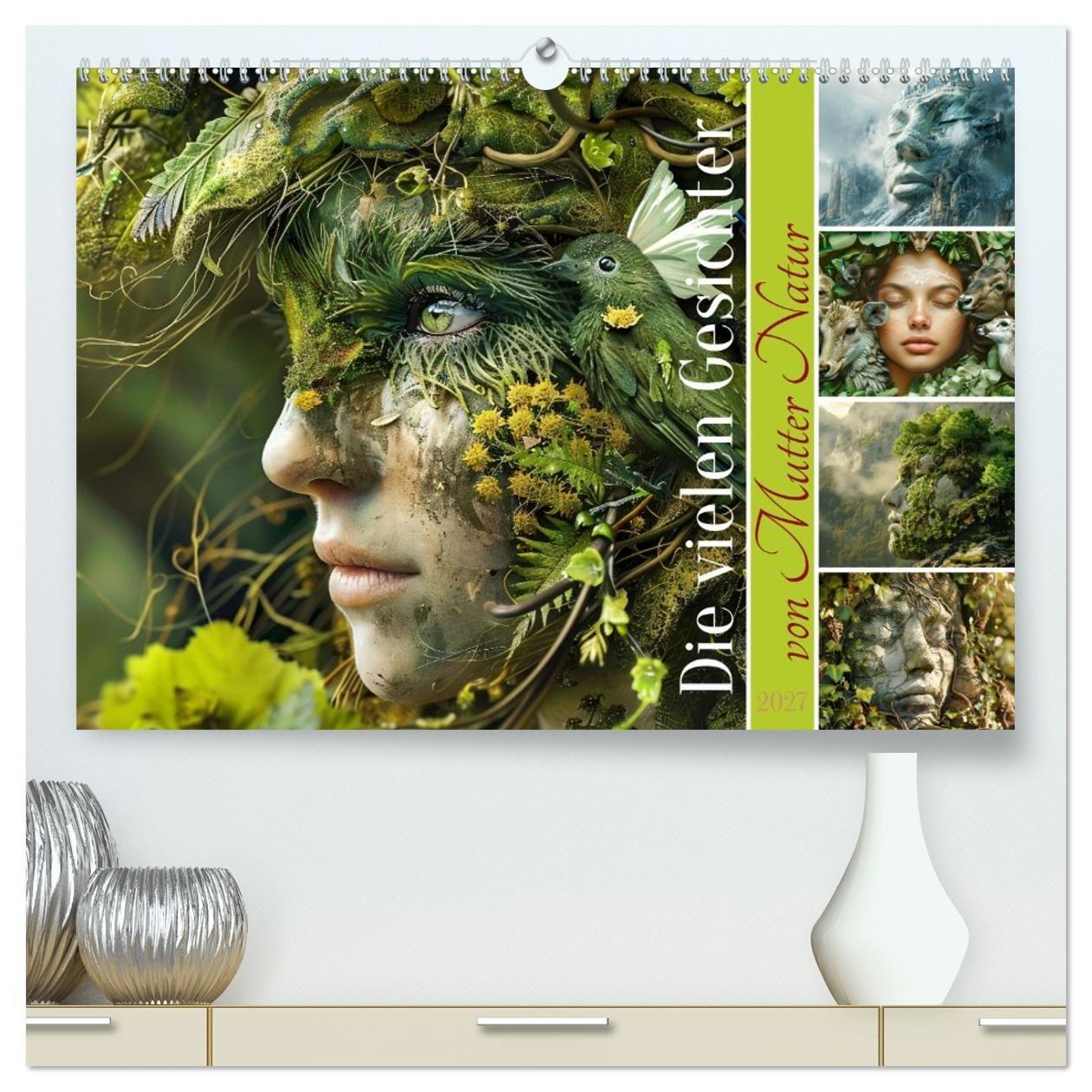 Kalender/agenda Die vielen Gesichter von Mutter Natur (hochwertiger Premium Wandkalender 2027 DIN A2 quer), Kunstdruck in Hochglanz Calvendo