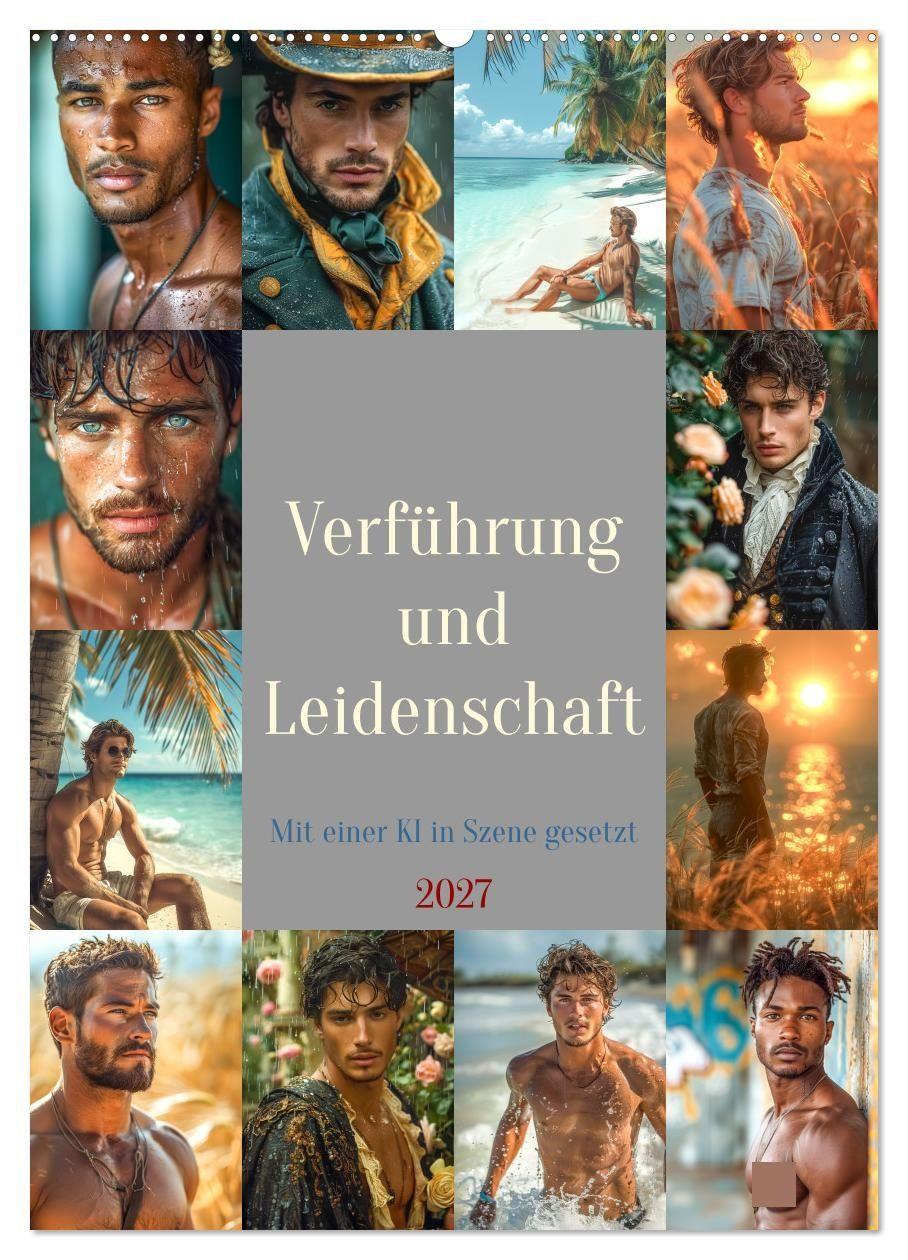 Calendario/Agenda Verführung und Leidenschaft (Wandkalender 2027 DIN A2 hoch), CALVENDO Monatskalender Calvendo