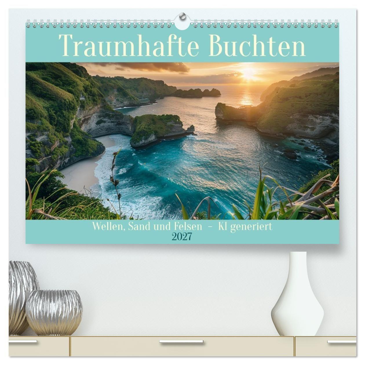 Kalender/Terminbuch Traumhafte Buchten (hochwertiger Premium Wandkalender 2027 DIN A2 quer), Kunstdruck in Hochglanz Calvendo