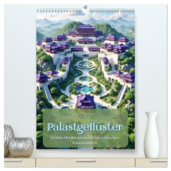 Naptár/Határidőnapló Palastgeflüster (hochwertiger Premium Wandkalender 2027 DIN A2 hoch), Kunstdruck in Hochglanz Calvendo