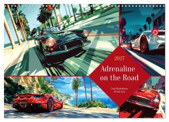 Kalender/agenda Adrenaline on the Road (Wall Calendar 2027 DIN A3 landscape), CALVENDO 12 Month Wall Calendar Calvendo