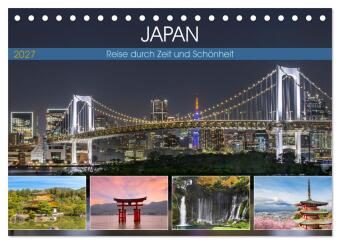 Kalender/Terminbuch JAPAN Reise durch Zeit und Schönheit (Tischkalender 2027 DIN A5 quer), CALVENDO Monatskalender Calvendo
