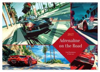 Kalendár/Diár Adrenaline on the Road (Wall Calendar 2027 DIN A2 landscape), CALVENDO 12 Month Wall Calendar Calvendo