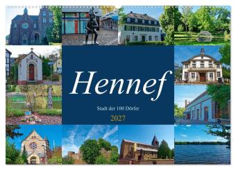Kalender/agenda Hennef - Stadt der 100 Dörfer (Wandkalender 2027 DIN A2 quer), CALVENDO Monatskalender Calvendo