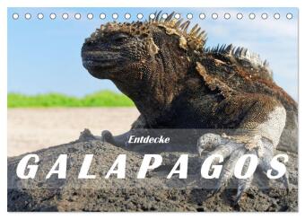 Kalender/Terminbuch Entdecke Galapagos (Tischkalender 2027 DIN A5 quer), CALVENDO Monatskalender Calvendo