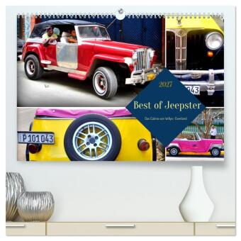 Kalender/agenda Best of Jeepster - Das Cabrio von Willys-Overland (hochwertiger Premium Wandkalender 2027 DIN A2 quer), Kunstdruck in Hochglanz Calvendo