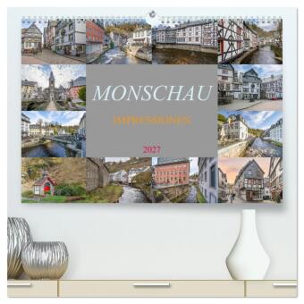 Kalender/agenda Monschau Impressionen (hochwertiger Premium Wandkalender 2027 DIN A2 quer), Kunstdruck in Hochglanz Calvendo
