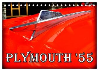 Kalender/agenda PLYMOUTH '55 (Tischkalender 2027 DIN A5 quer), CALVENDO Monatskalender Calvendo