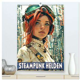 Kalender/Terminbuch Steampunk Helden (hochwertiger Premium Wandkalender 2027 DIN A2 hoch), Kunstdruck in Hochglanz Calvendo