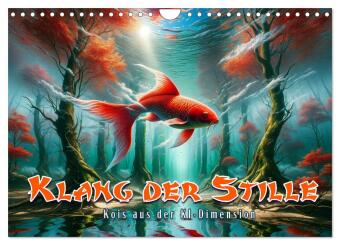 Kalender/Terminbuch Klang der Stille - Kois aus der KI Dimension (Wandkalender 2027 DIN A4 quer), CALVENDO Monatskalender Calvendo
