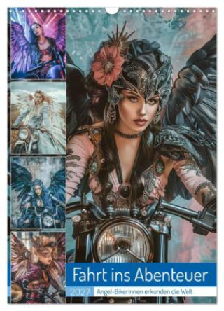 Kalender/Terminbuch Fahrt ins Abenteuer - Angel-Bikerinnen erkunden die Welt (Wandkalender 2027 DIN A3 hoch), CALVENDO Monatskalender Calvendo