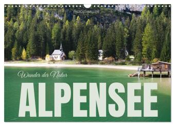 Naptár/Határidőnapló Alpensee - Wunder der Natur (Wandkalender 2027 DIN A3 quer), CALVENDO Monatskalender Calvendo