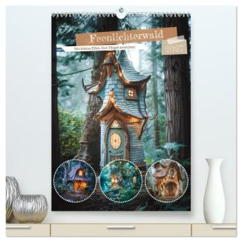 Kalender/Terminbuch Feenlichterwald - Wo kleine Elfen ihre Flügel ausruhen (hochwertiger Premium Wandkalender 2027 DIN A2 hoch), Kunstdruck in Hochglanz Calvendo