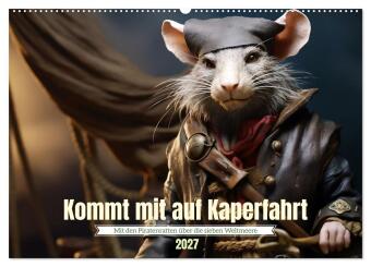 Kalender/agenda Kommt mit auf Kaperfahrt (Wandkalender 2027 DIN A2 quer), CALVENDO Monatskalender Calvendo