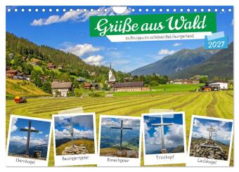 Kalender/agenda Grüße aus Wald (Wandkalender 2027 DIN A4 quer), CALVENDO Monatskalender Calvendo
