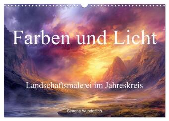 Kalender/agenda Farben und Licht - Landschaftsmalerei im Jahreskreis (Wandkalender 2027 DIN A3 quer), CALVENDO Monatskalender Calvendo