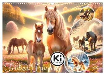 Kalendár/Diár Tinker Träume - Ein Jahr auf zauberhaften Weiden (Wandkalender 2027 DIN A3 quer), CALVENDO Monatskalender Calvendo