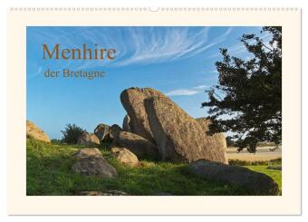 Naptár/Határidőnapló Menhire der Bretagne (Wandkalender 2027 DIN A2 quer), CALVENDO Monatskalender Calvendo
