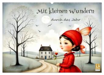 Kalendár/Diár Mit kleinen Wundern durch das Jahr (Wandkalender 2027 DIN A2 quer), CALVENDO Monatskalender Calvendo