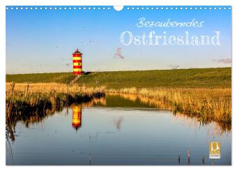 Kalender/Terminbuch Bezauberndes Ostfriesland (Wandkalender 2027 DIN A3 quer), CALVENDO Monatskalender Calvendo