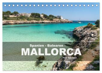 Naptár/Határidőnapló Spanien - Balearen - Mallorca (Tischkalender 2027 DIN A5 quer), CALVENDO Monatskalender Calvendo