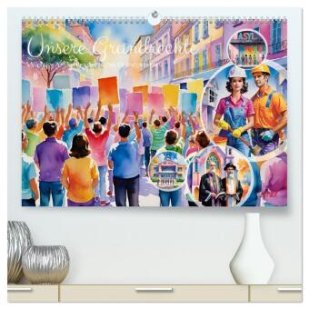 Kalender/Terminbuch Unsere Grundrechte (hochwertiger Premium Wandkalender 2027 DIN A2 quer), Kunstdruck in Hochglanz Calvendo