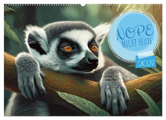 Naptár/Határidőnapló Nope - Heute Nicht (Wandkalender 2027 DIN A2 quer), CALVENDO Monatskalender Calvendo
