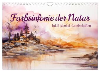 Naptár/Határidőnapló Farbsinfonie der Natur (Wandkalender 2027 DIN A4 quer), CALVENDO Monatskalender Calvendo