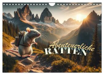 Naptár/Határidőnapló Abenteuerliche Ratten (Wandkalender 2027 DIN A4 quer), CALVENDO Monatskalender Calvendo