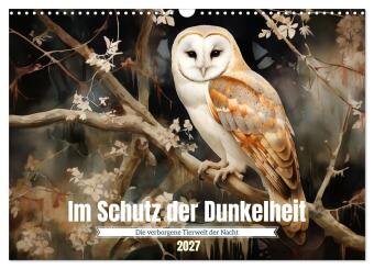 Naptár/Határidőnapló Im Schutz der Dunkelheit (Wandkalender 2027 DIN A3 quer), CALVENDO Monatskalender Calvendo