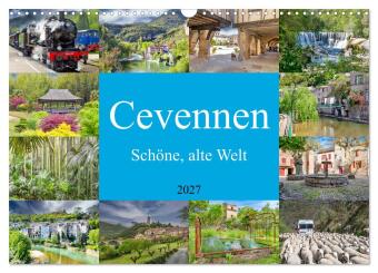 Kalender/Terminbuch Cevennen - Schöne alte Welt (Wandkalender 2027 DIN A3 quer), CALVENDO Monatskalender Calvendo