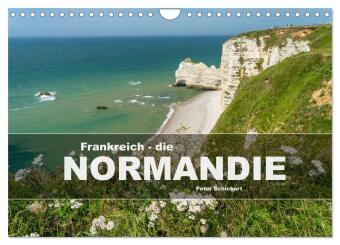 Naptár/Határidőnapló Frankreich - die Normandie (Wandkalender 2027 DIN A4 quer), CALVENDO Monatskalender Calvendo