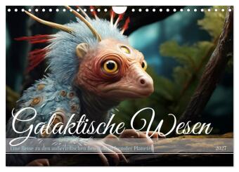 Kalender/Terminbuch Galaktische Wesen (Wandkalender 2027 DIN A4 quer), CALVENDO Monatskalender Calvendo
