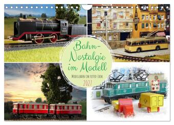Naptár/Határidőnapló Bahn-Nostalgie im Modell (Wandkalender 2027 DIN A4 quer), CALVENDO Monatskalender Calvendo