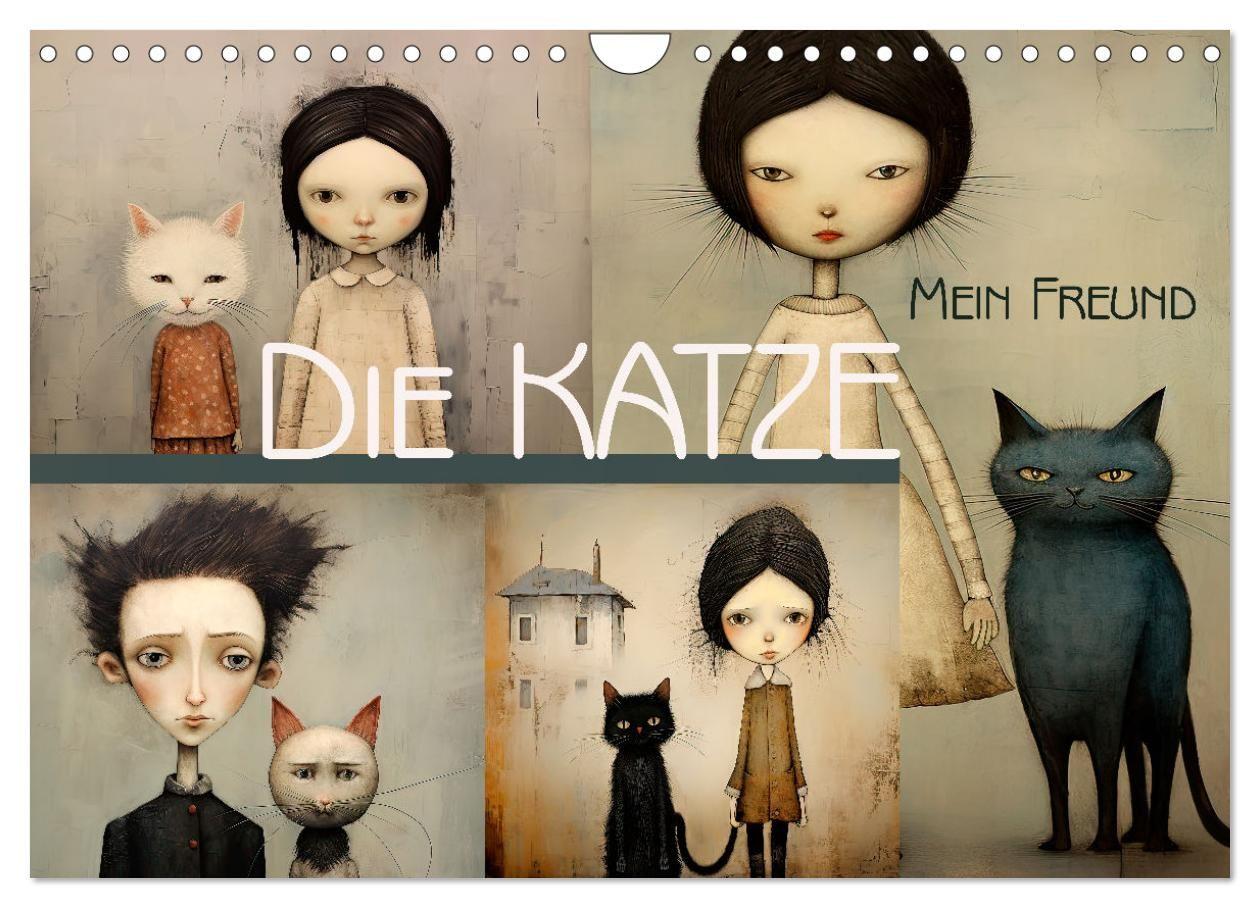 Kalendář/Diář Die Katze - mein Freund (Wandkalender 2027 DIN A4 quer), CALVENDO Monatskalender Calvendo