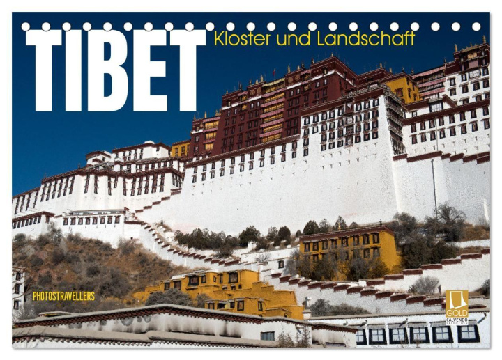Kalender/Terminbuch Tibet - Kloster und Landschaft (Tischkalender 2027 DIN A5 quer), CALVENDO Monatskalender Calvendo