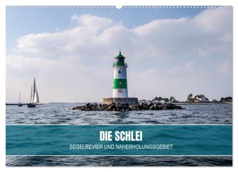 Naptár/Határidőnapló Die Schlei - Segelrevier und Naherholungsgebiet (Wandkalender 2027 DIN A2 quer), CALVENDO Monatskalender Calvendo