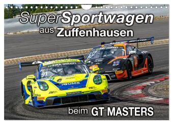 Kalender/Terminbuch Super Sportwagen aus Zuffenhausen beim GT MASTERS (Wandkalender 2027 DIN A4 quer), CALVENDO Monatskalender Calvendo