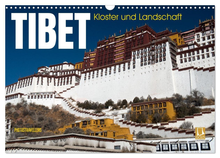 Kalender/Terminbuch Tibet - Kloster und Landschaft (Wandkalender 2027 DIN A3 quer), CALVENDO Monatskalender Calvendo