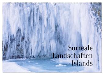 Naptár/Határidőnapló Surreale Landschaften Islands (Wandkalender 2027 DIN A2 quer), CALVENDO Monatskalender Calvendo