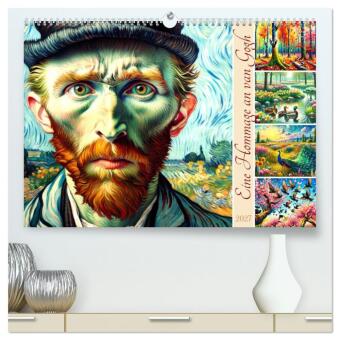 Kalender/agenda Eine Hommage an van Gogh (hochwertiger Premium Wandkalender 2027 DIN A2 quer), Kunstdruck in Hochglanz Calvendo