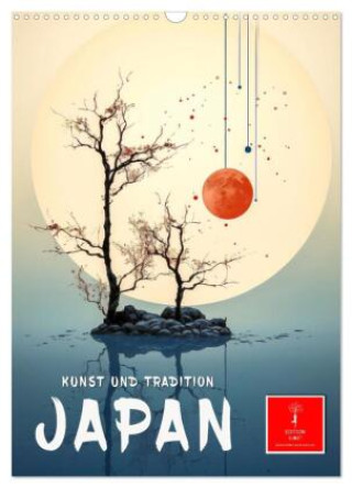 Naptár/Határidőnapló Japan - Kunst und Tradition (Wandkalender 2027 DIN A3 hoch), CALVENDO Monatskalender Calvendo